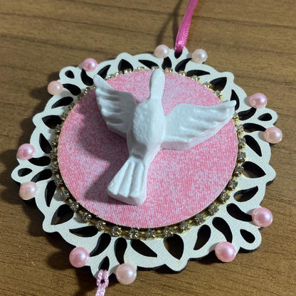 MANDALA DE BERÇO DIVINO ESPIRITO SANTO P ROSA (1 UNIDADE)