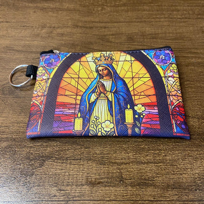 BOLSA PORTA MOEDAS NOSSA SENHORA APARECIDA MOD3 (1 UNIDADE)