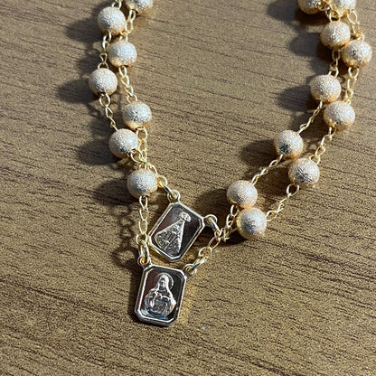 PULSEIRA ESCAPULARIO DOURADA (3 UNIDADES)