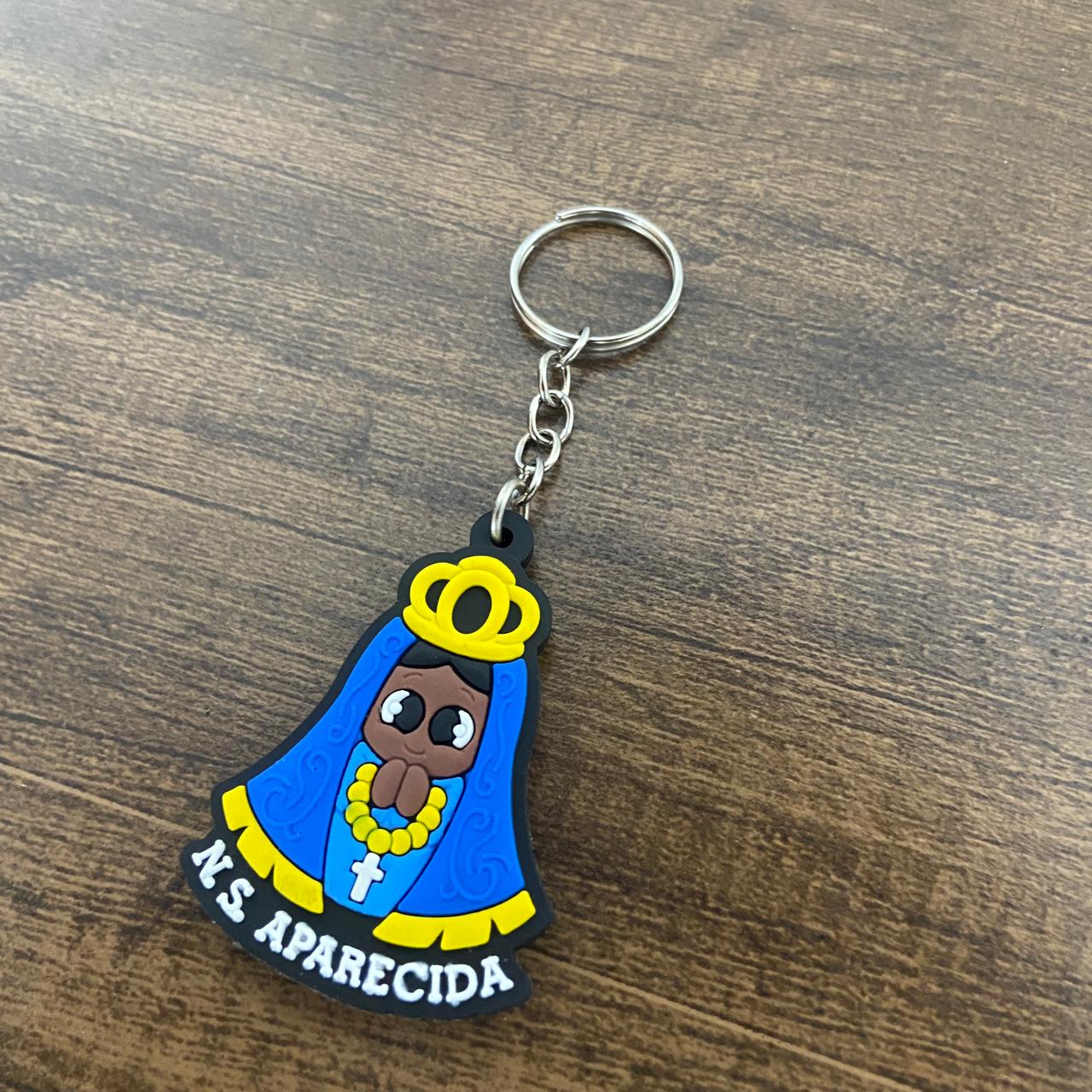 CHAVEIRO EMBORRACHADO NOSSA SENHORA APARECIDA MOD2 (12 UNIDADES)