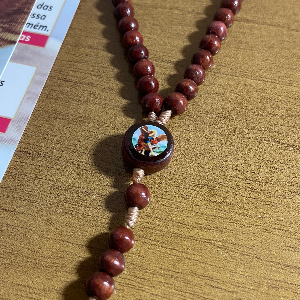 TERÇO DE MADEIRA MIRIM SÃO MIGUEL ARCANJO 06MM ( 03UNIDADES )