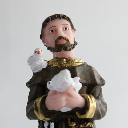 IMAGEM DE RESINA NACIONAL SÃO FRANCISCO DE ASSIS 14CM (1 UNIDADE)