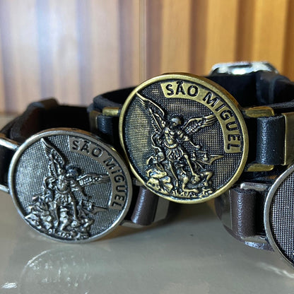PULSEIRA COURO SÃO MIGUEL ARCANJO SORTIDOS (6 UNIDADES)