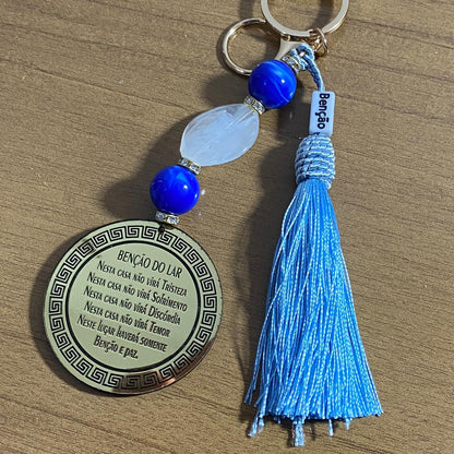 CHAVEIRO DE PEDRARIAS NOSSA SENHORA DAS GRAÇAS EM ACRÍLICO (1 UNIDADE)