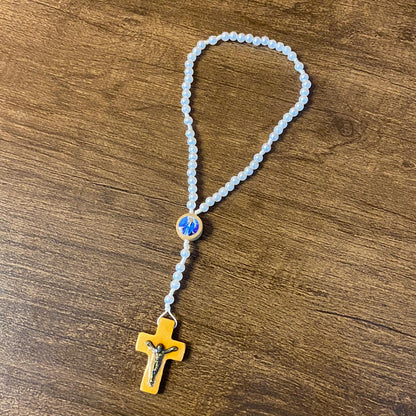 TERÇO PÉROLA MIRIM NOSSA SENHORA DAS GRAÇAS 06MM (12 UNIDADES)