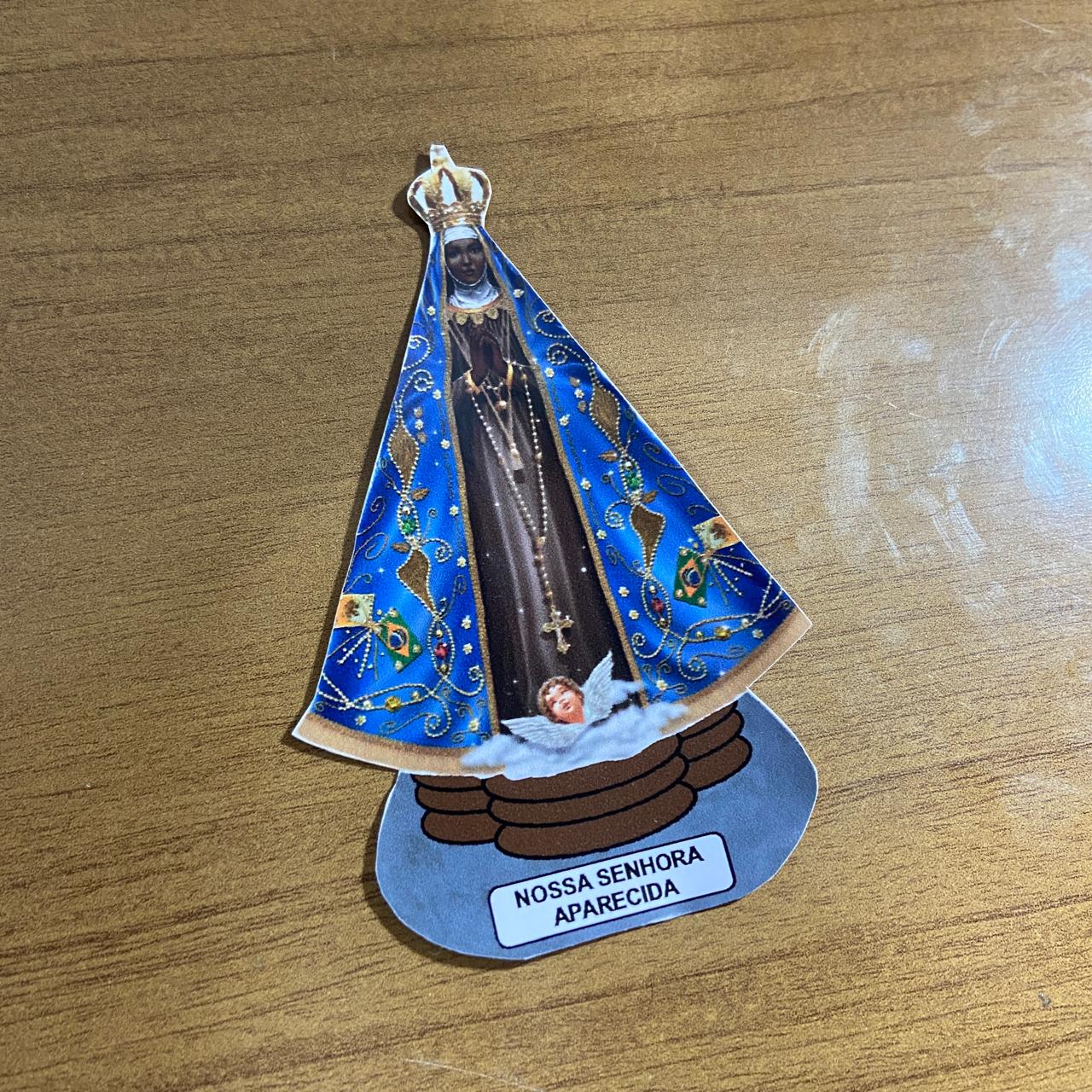 ADESIVO NOSSA SENHORA APARECIDA 11X07CM (3 UNIDADES)