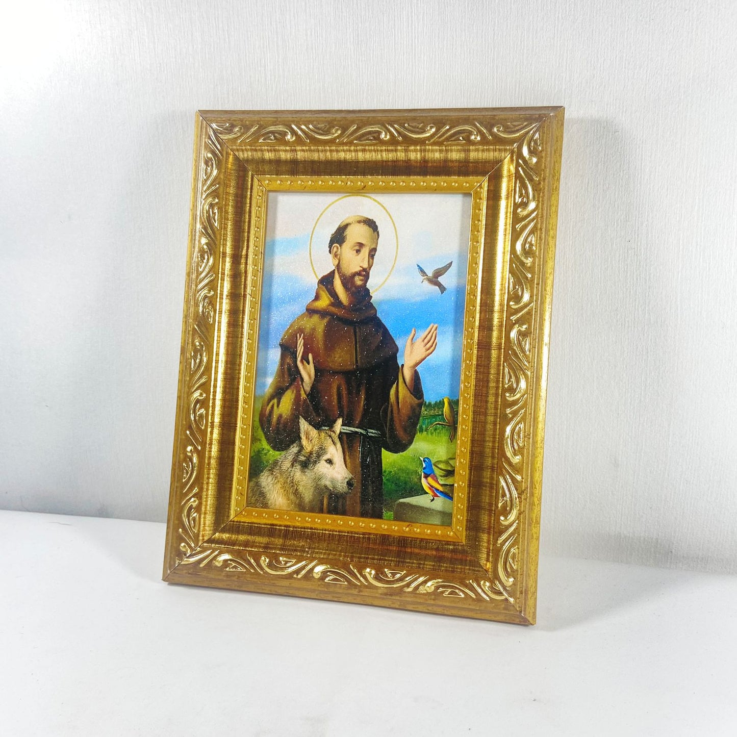 QUADRO COM MOLDURA RESINADO SÃO FRANCISCO 20,5X15,5 (1 UNIDADE)