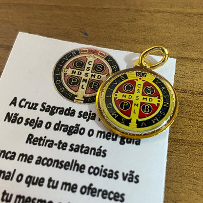 MEDALHA DUPLA FACE MEDALHA SÃO BENTO (12 UNIDADES)