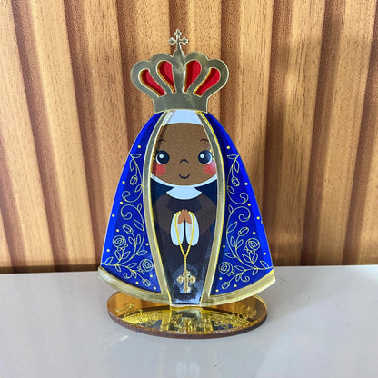 IMAGEM DE MDF INFANTIL COM ACRÍLICO NOSSA SENHORA APARECIDA   (1 UNIDADE)