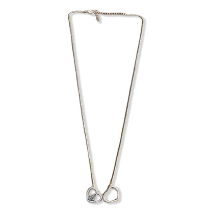 COLAR DOURADO NOSSA SENHORA APARECIDA E CORAÇÃO COM STRASS   (1 UNIDADE)