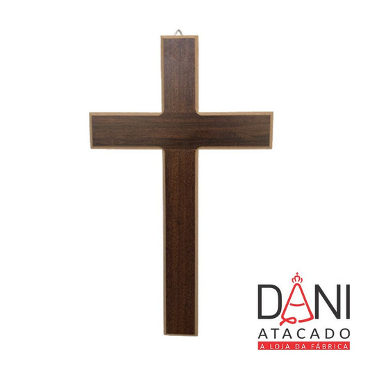CRUCIFIXO MADEIRA SEM O CRISTO 31CM (1 UNIDADE)