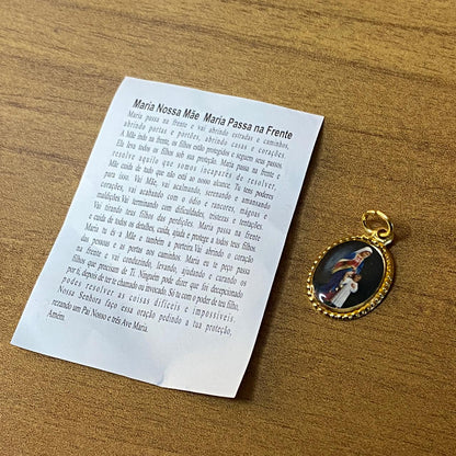 MEDALHA ALUMINIO MARIA PASSA A FRENTE (36 UNIDADES)