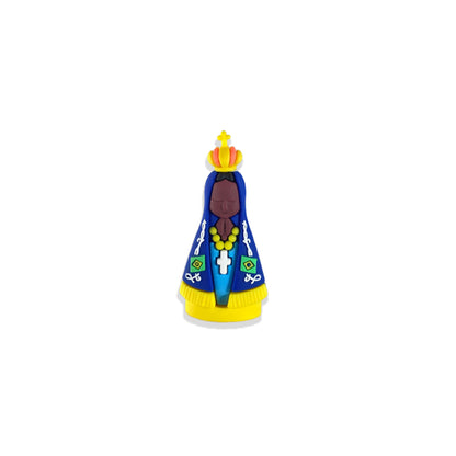 IMAGEM DE BORRACHA NOSSA SENHORA APARECIDA 07CM (3 UNIDADES)