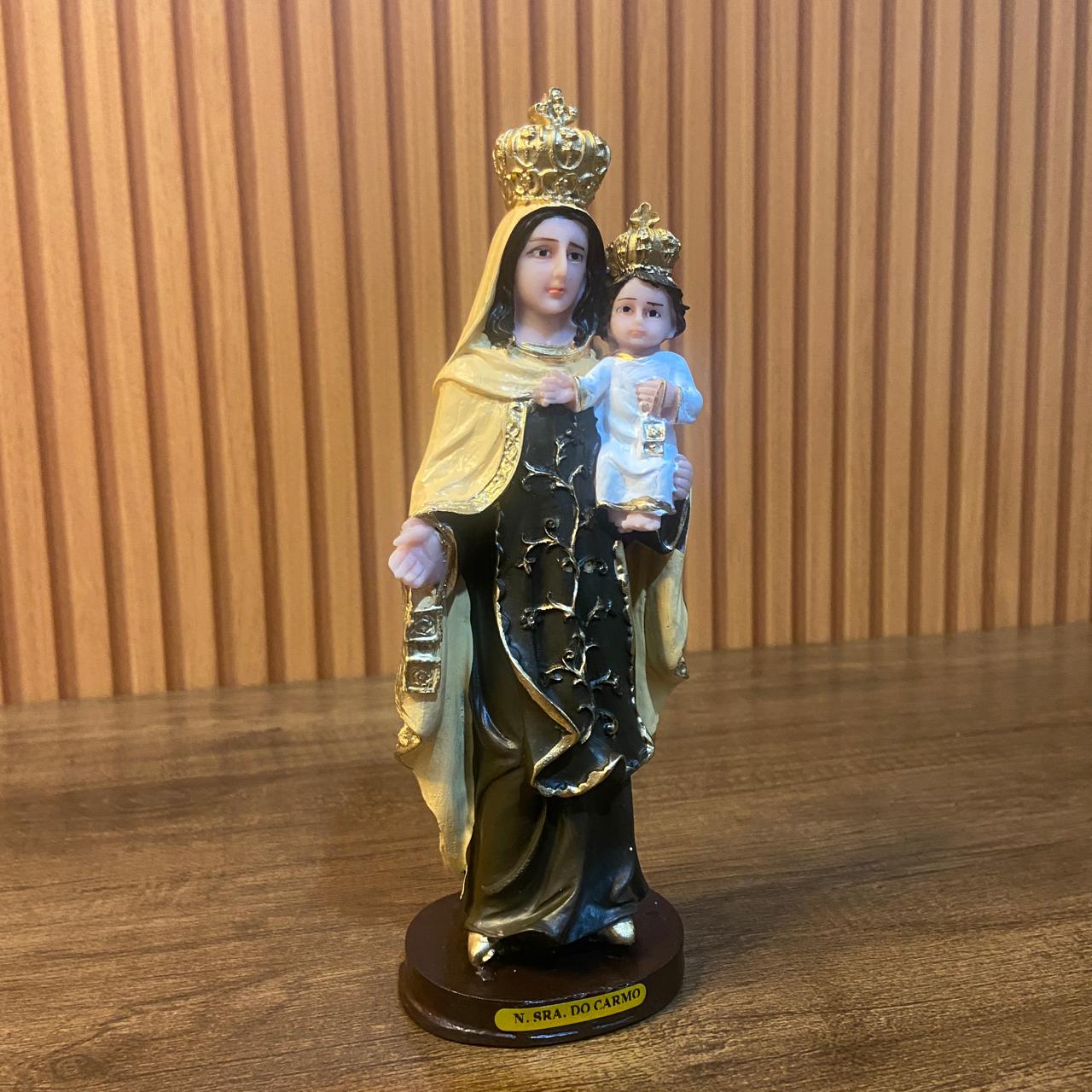 IMAGEM DE RESINA NACIONAL NOSSA SENHORA DO CARMO 21CM (1 UNIDADE)