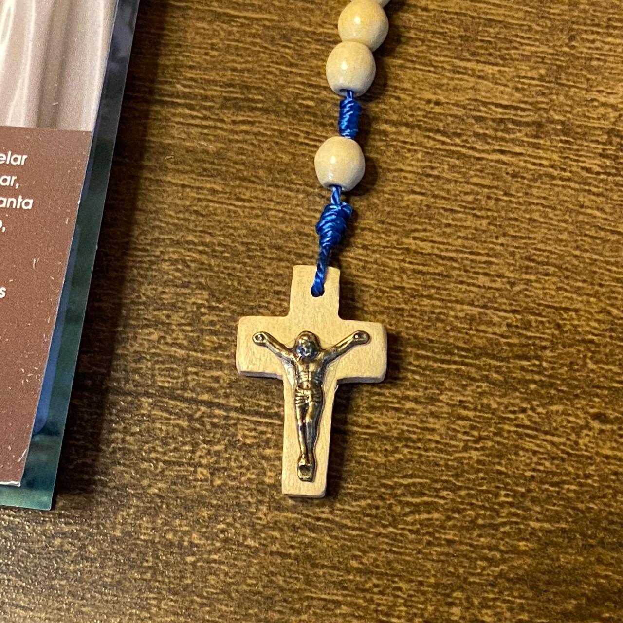 TERÇO DE MADEIRA NOSSA SENHORA DE FÁTIMA 6MM (3 UNIDADES)