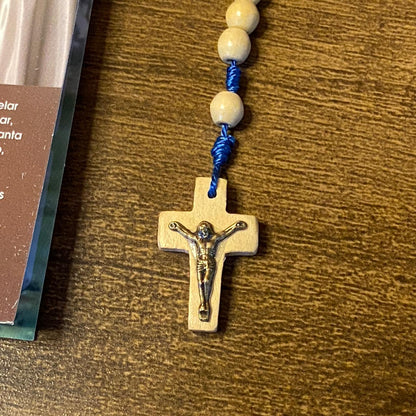 TERÇO DE MADEIRA NOSSA SENHORA DE FÁTIMA 6MM (3 UNIDADES)