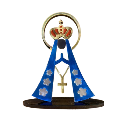 IMAGEM DE MESA MDF COM ACRÍLICO NOSSA SENHORA APARECIDA 16CM  (1 UNIDADE)