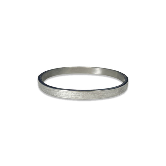 BRACELETE INOX ORAÇÃO PAI NOSSO  (1 UNIDADE)