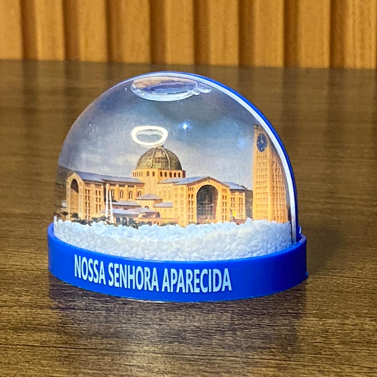 IMÃ GLOBO DE NEVE BASÍLICA DE NOSSA SENHORA APARECIDA (1 UNIDADE)