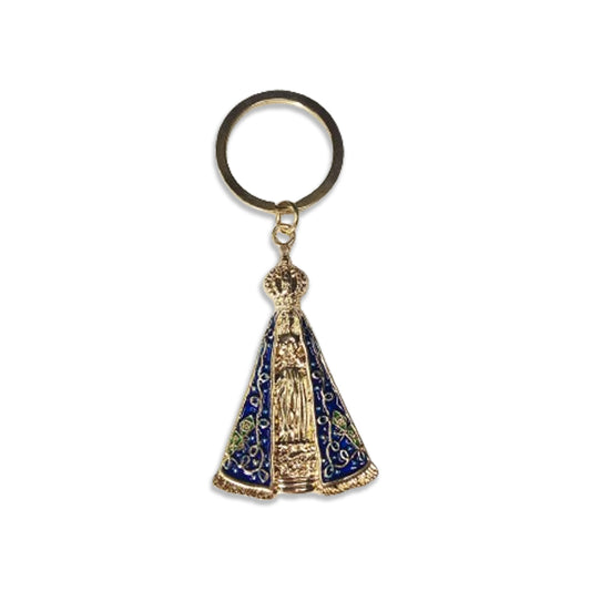 CHAVEIRO DOURADO NOSSA SENHORA APARECIDA ( 6UNIDADES)