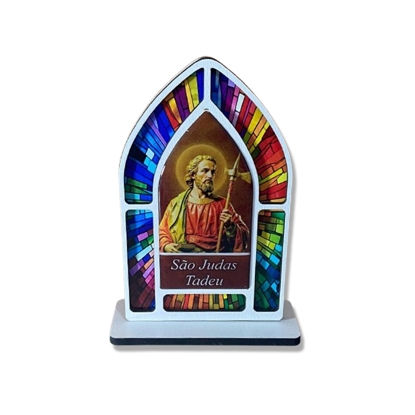 CAPELA MDF VITRAL SÃO JUDAS TADEU 18CM (1 UNIDADE)