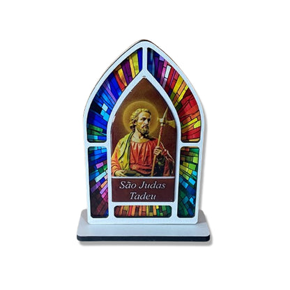 CAPELA MDF VITRAL SÃO JUDAS TADEU 18CM (1 UNIDADE)