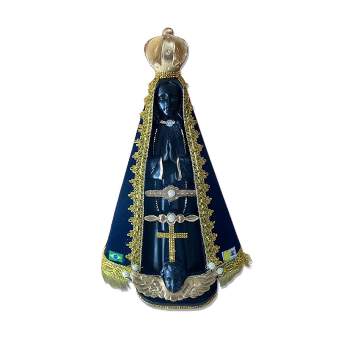 IMAGEM DE GESSO NOSSA SENHORA APARECIDA COM MANTO MOD2 51CM (1 UNIDADE)