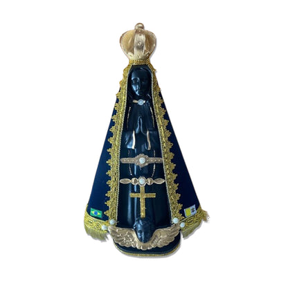 IMAGEM DE GESSO NOSSA SENHORA APARECIDA COM MANTO MOD2 51CM (1 UNIDADE)