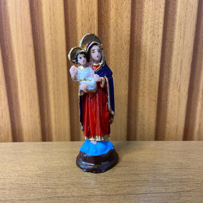 IMAGEM DE RESINA NACIONAL NOSSA SENHORA DA SAÚDE 07CM (6 UNIDADES)