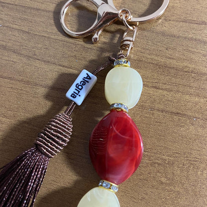 CHAVEIRO DE PEDRARIAS DIVINO ESPÍRITO SANTO COM STRASS MOD2 (1 UNIDADE)