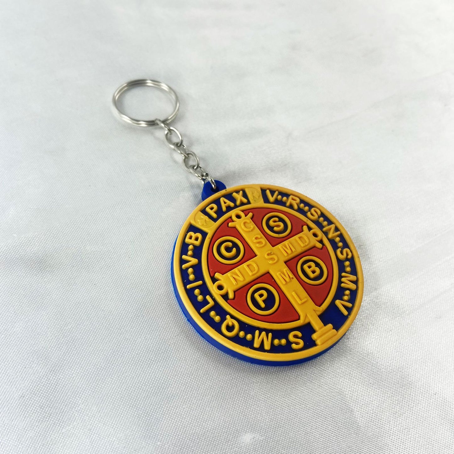 CHAVEIRO EMBORRACHADO MEDALHA SÃO BENTO (12 UNIDADES)