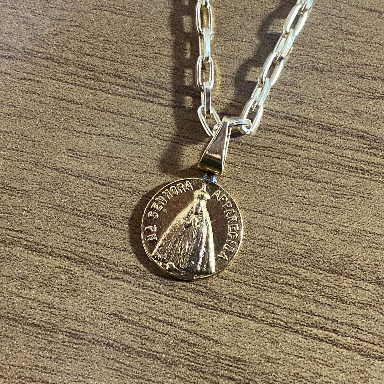 CORRENTE DOURADA NOSSA SENHORA APARECIDA  ( 1 UNIDADE)