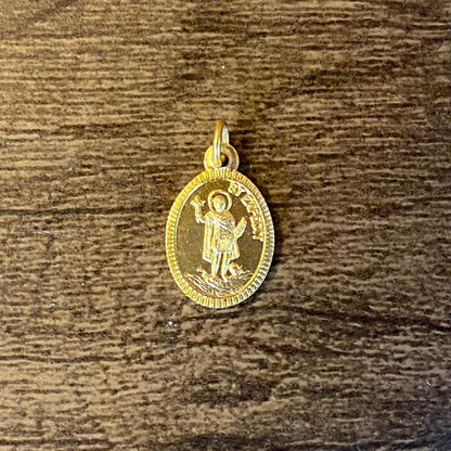 MEDALHA ITALIANA DOURADA SANTO EXPEDITO  (12 UNIDADES)