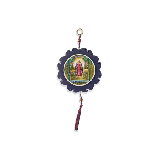 MANDALA MDF RESINADA NOSSA SENHORA DAS LÁGRIMAS 13CM (1 UNIDADE)