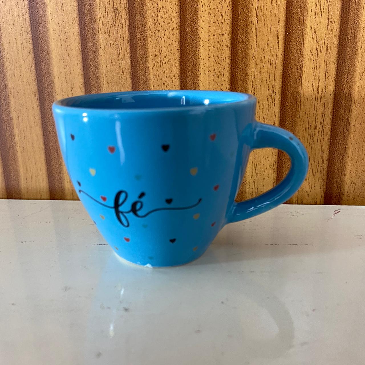 XÍCARA COQUINHO AZUL FÉ (1 UNIDADE)