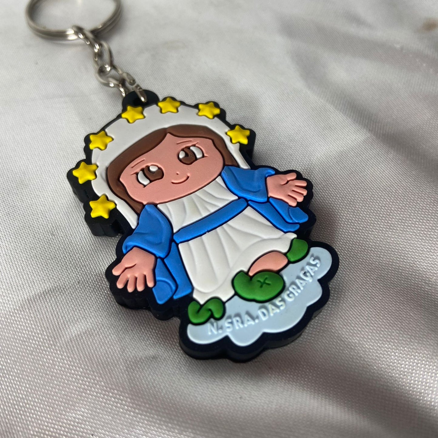 CHAVEIRO EMBORRACHADO NOSSA SENHORA DAS GRAÇAS MOD2 (12 UNIDADES)