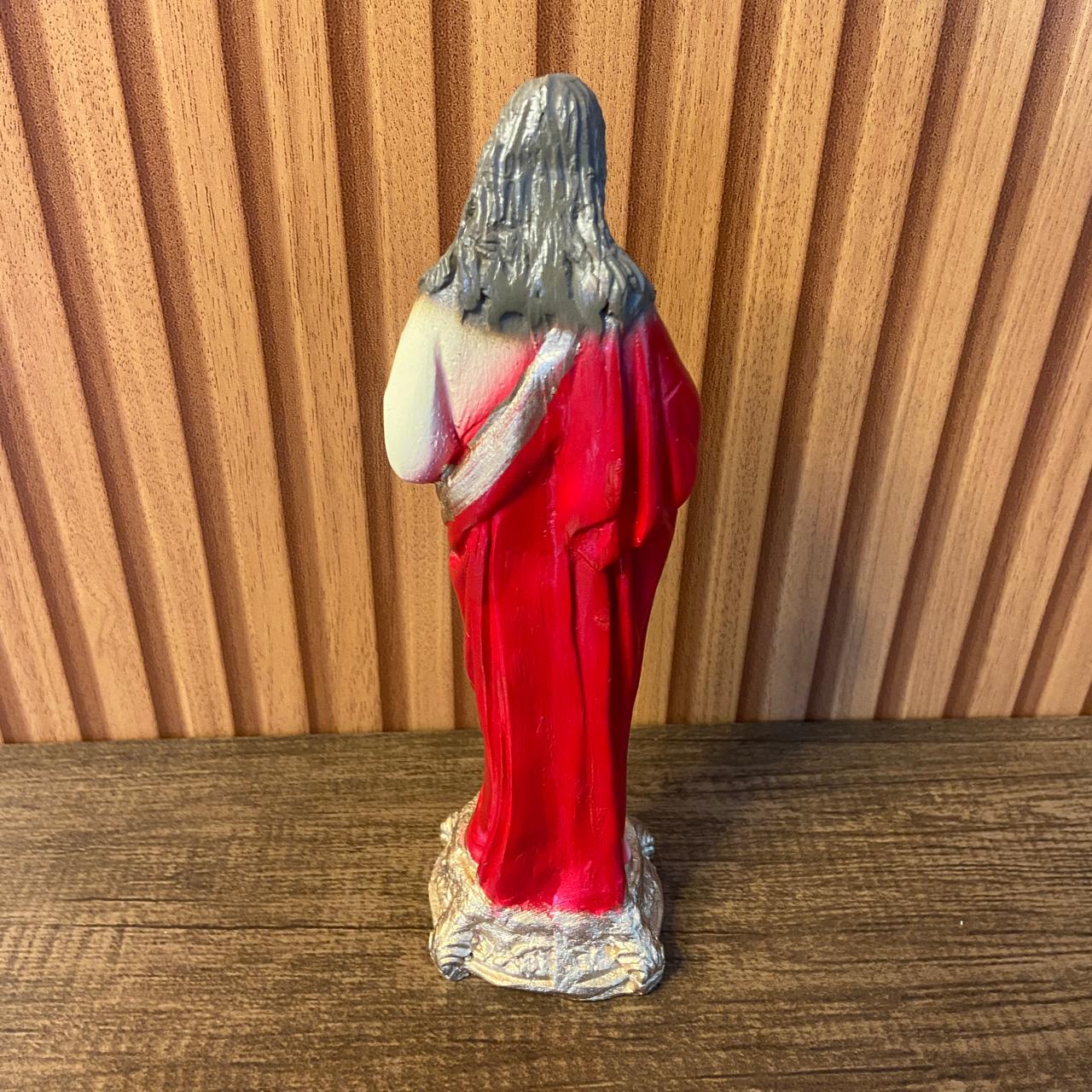 IMAGEM DE GESSO SAGRADO CORAÇÃO DE JESUS 22CM (1 UNIDADE)