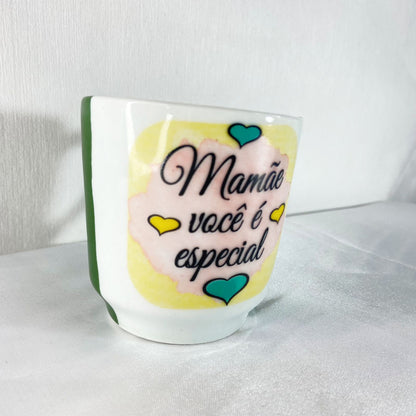 XÍCARA CAPUCCINO MAMÃE VOCÊ É ESPECIAL MOD03 (1 UNIDADE)