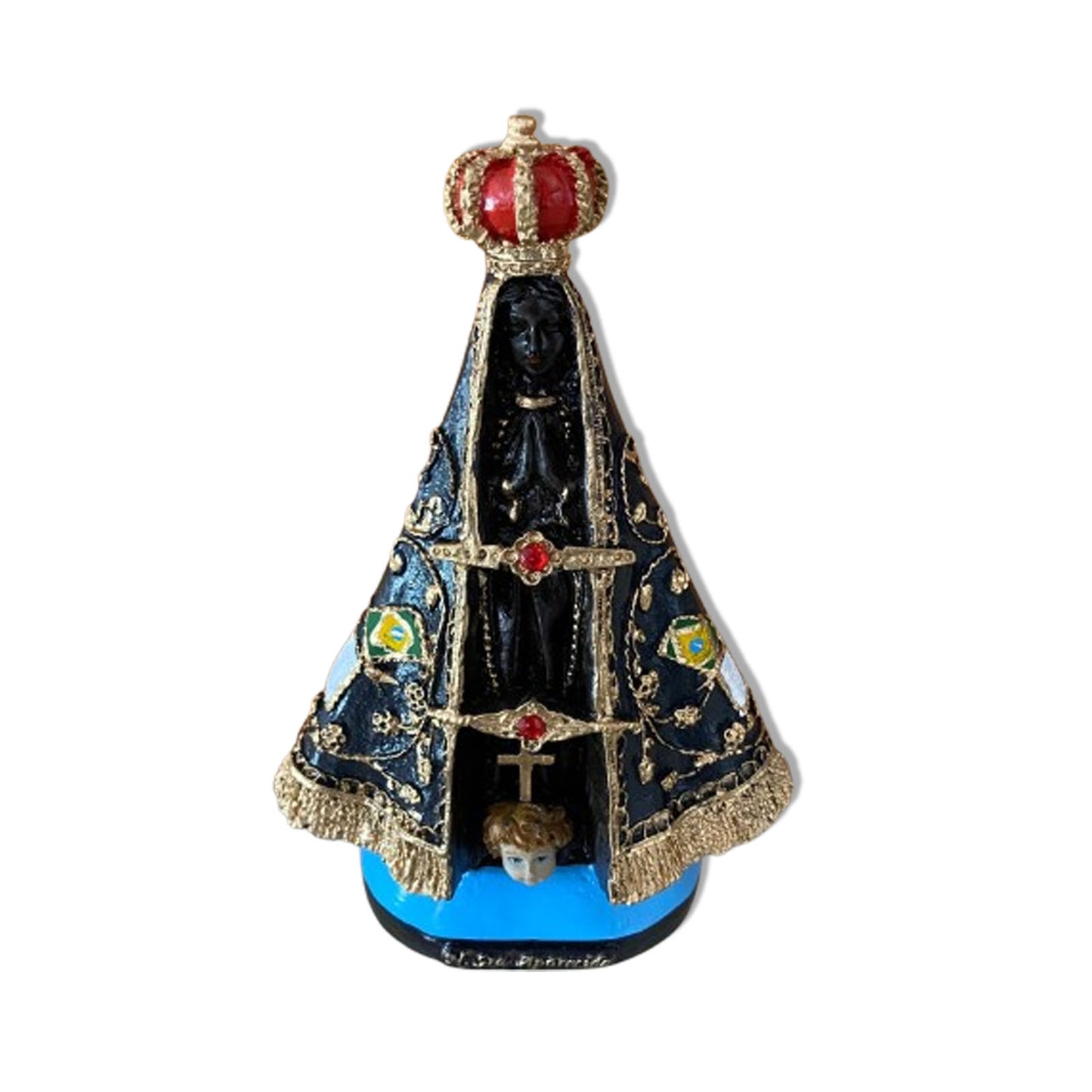 IMAGEM DE RESINA NACIONAL NOSSA SENHORA APARECIDA 20,5CM (1 UNIDADE)