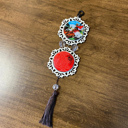 ADORNO DUPLO MINI CIRCULO SÃO JORGE (1 UNIDADE)