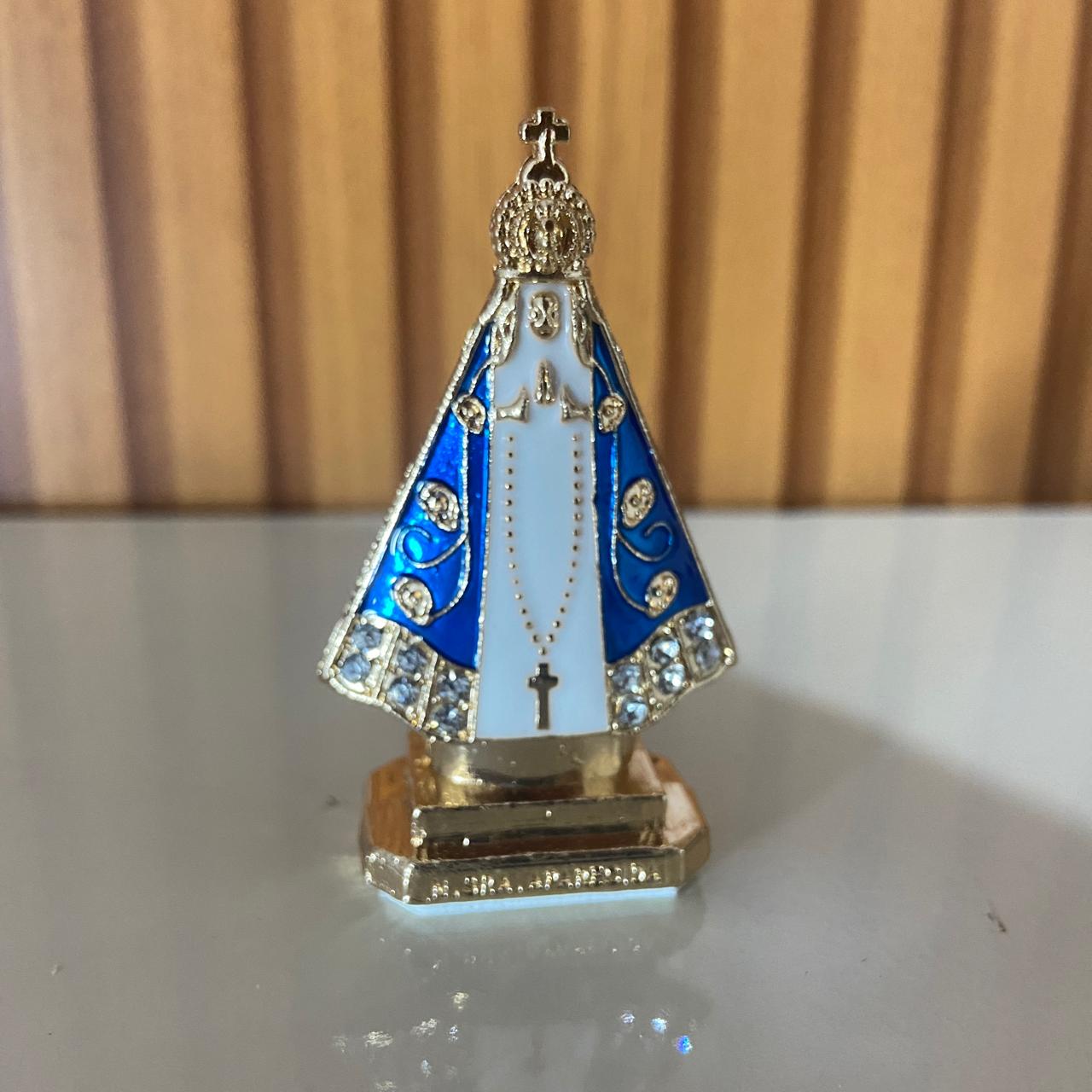 IMAGEM NOSSA SENHORA APARECIDA PARA CARRO BRANCO 06CM  (12 UNIDADES)