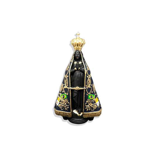 IMAGEM DE RESINA NACIONAL NOSSA SENHORA APARECIDA 17CM (1 UNIDADE)