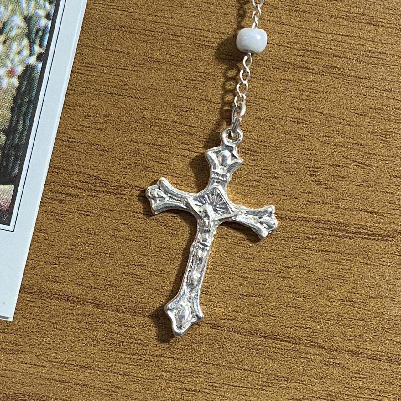 TERÇO MIÇANGA SANTO ANTÔNIO 4MM (1UNIDADE)