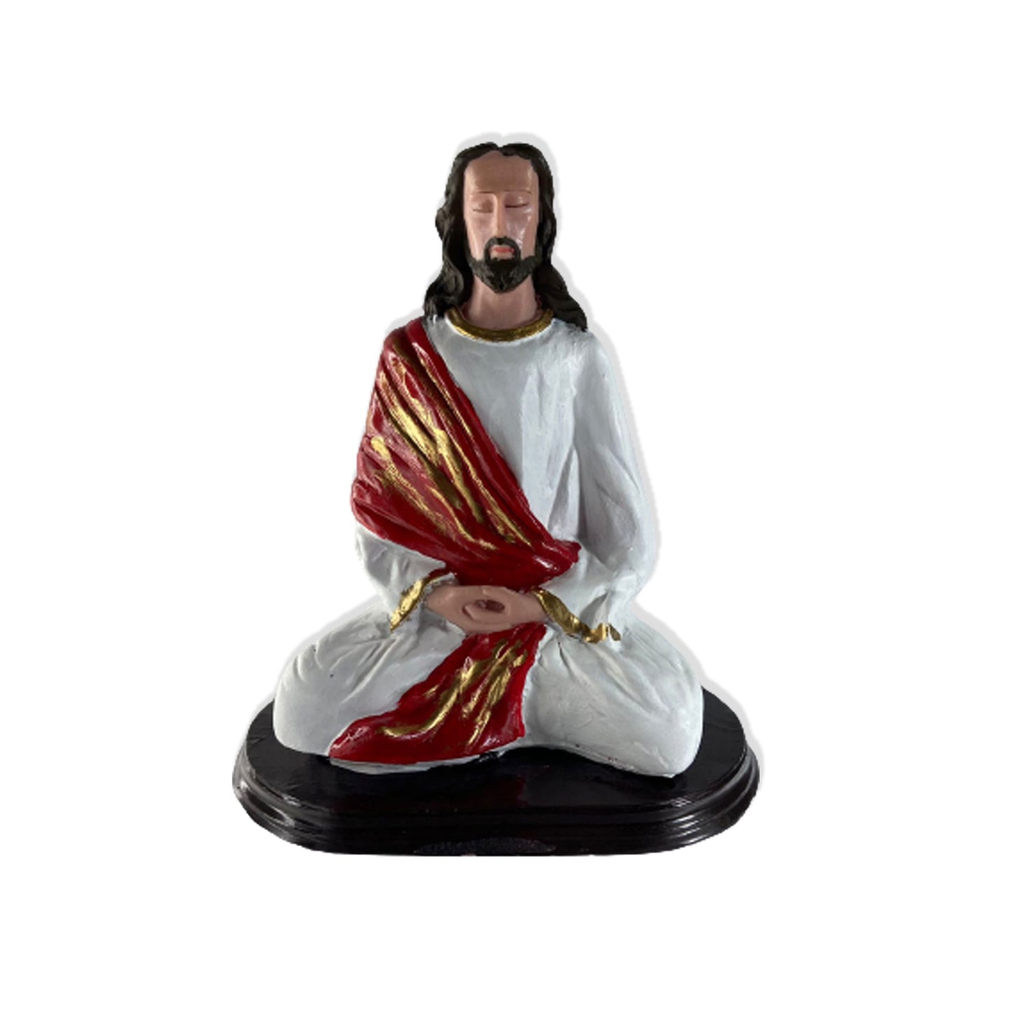 IMAGEM DE RESINA NACIONAL JESUS MEDITANDO 22CM (1 UNIDADE)