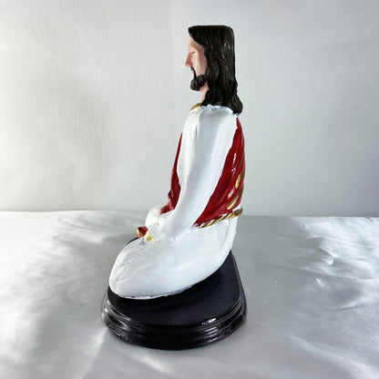 IMAGEM DE RESINA NACIONAL JESUS MEDITANDO 22CM (1 UNIDADE)