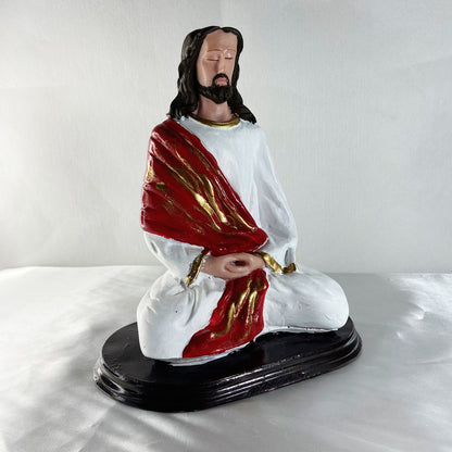 IMAGEM DE RESINA NACIONAL JESUS MEDITANDO 22CM (1 UNIDADE)