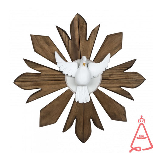 MANDALA MADEIRA DIVINO ESPIRITO SANTO 42CM (1 UNIDADE)