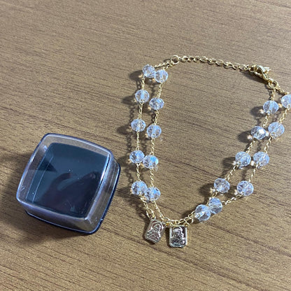 PULSEIRA ESCAPULARIO CRISTAL (3 UNIDADES)