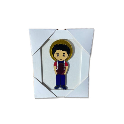 QUADRO MDF CARLO ACUTIS INFANTIL COM ACRÍLICO 15,6CMX 12,6CM (1 UNIDADE)