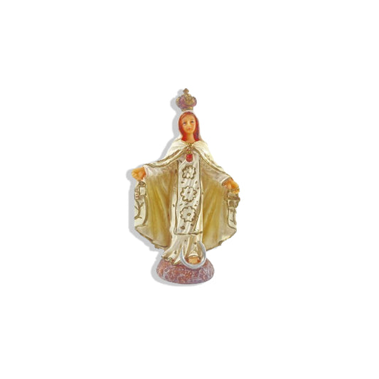 IMAGEM DE RESINA IMPORTADA NOSSA SENHORA DAS MERCÊS 08CM (1 UNIDADE)